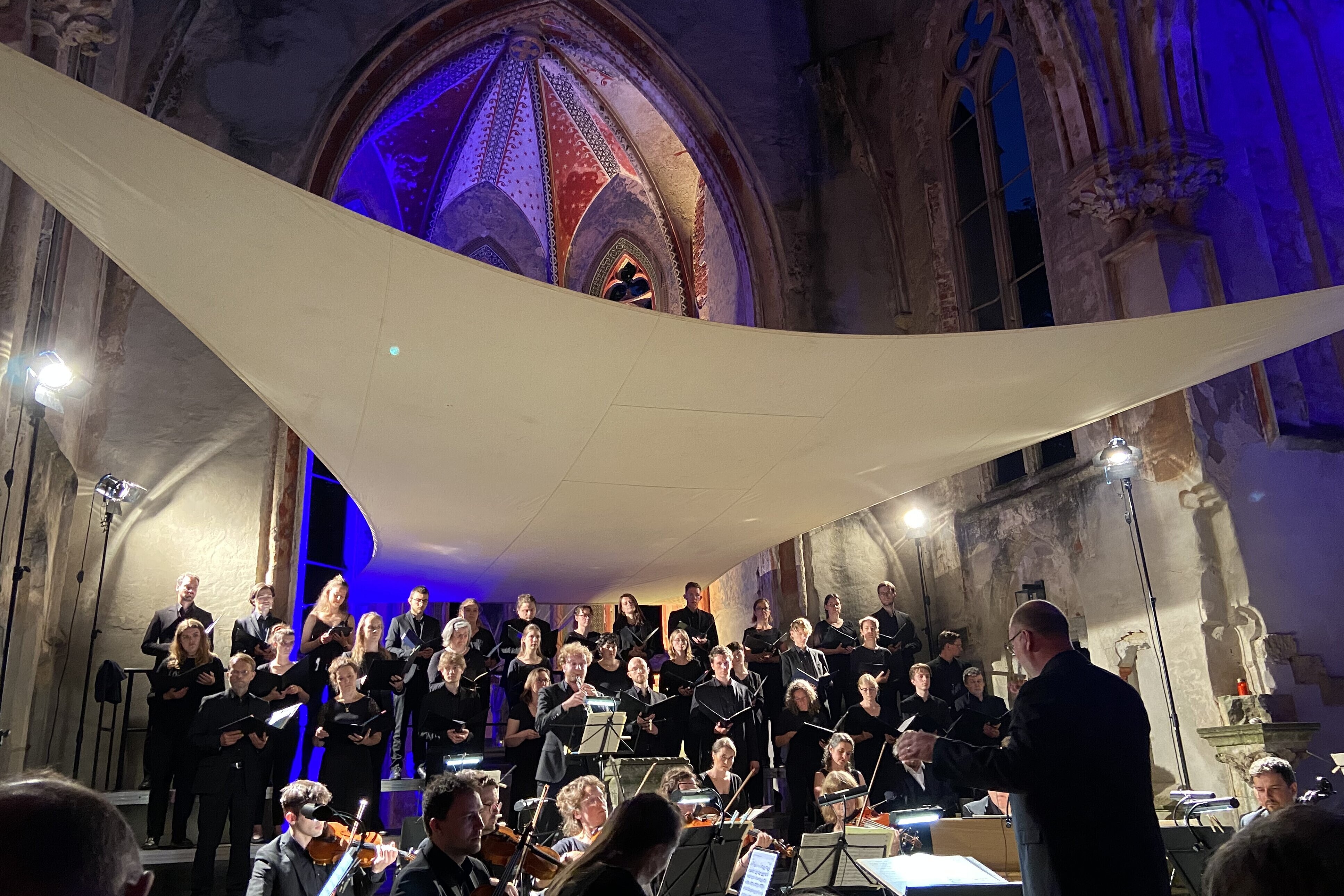 Wachauer Festivalnächte mit den amici musicae, Foto: Kilian Vorndran Konzert in der Kirchenruine Wachau, Foto: Kilian Vorndran