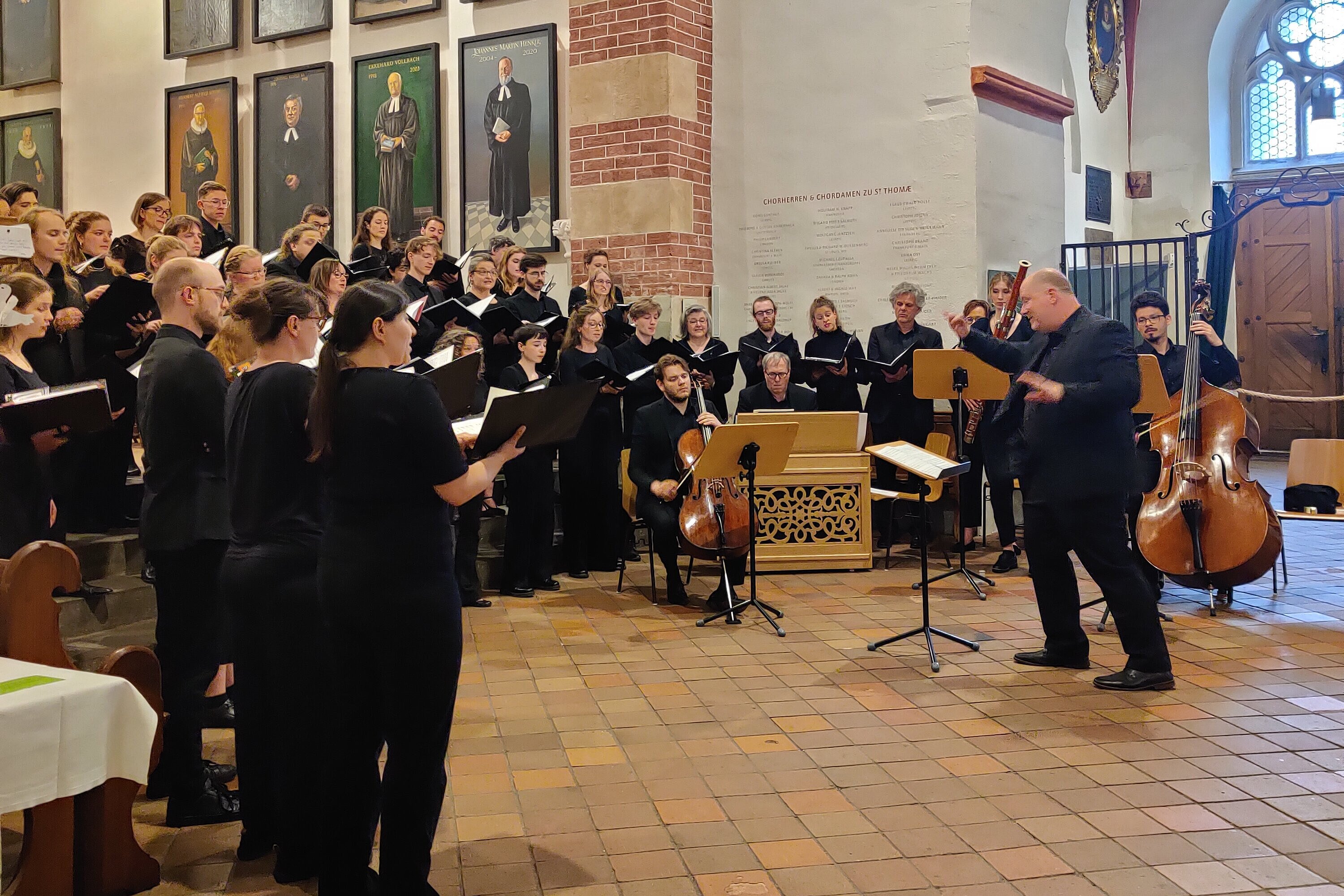 Die amici musicae zur Motette in der Thomaskirche Leipzig, Foto: Johanna Jäger Die amici musicae zur Motette in der Thomaskirche Leipzig, Foto: Johanna Jäger