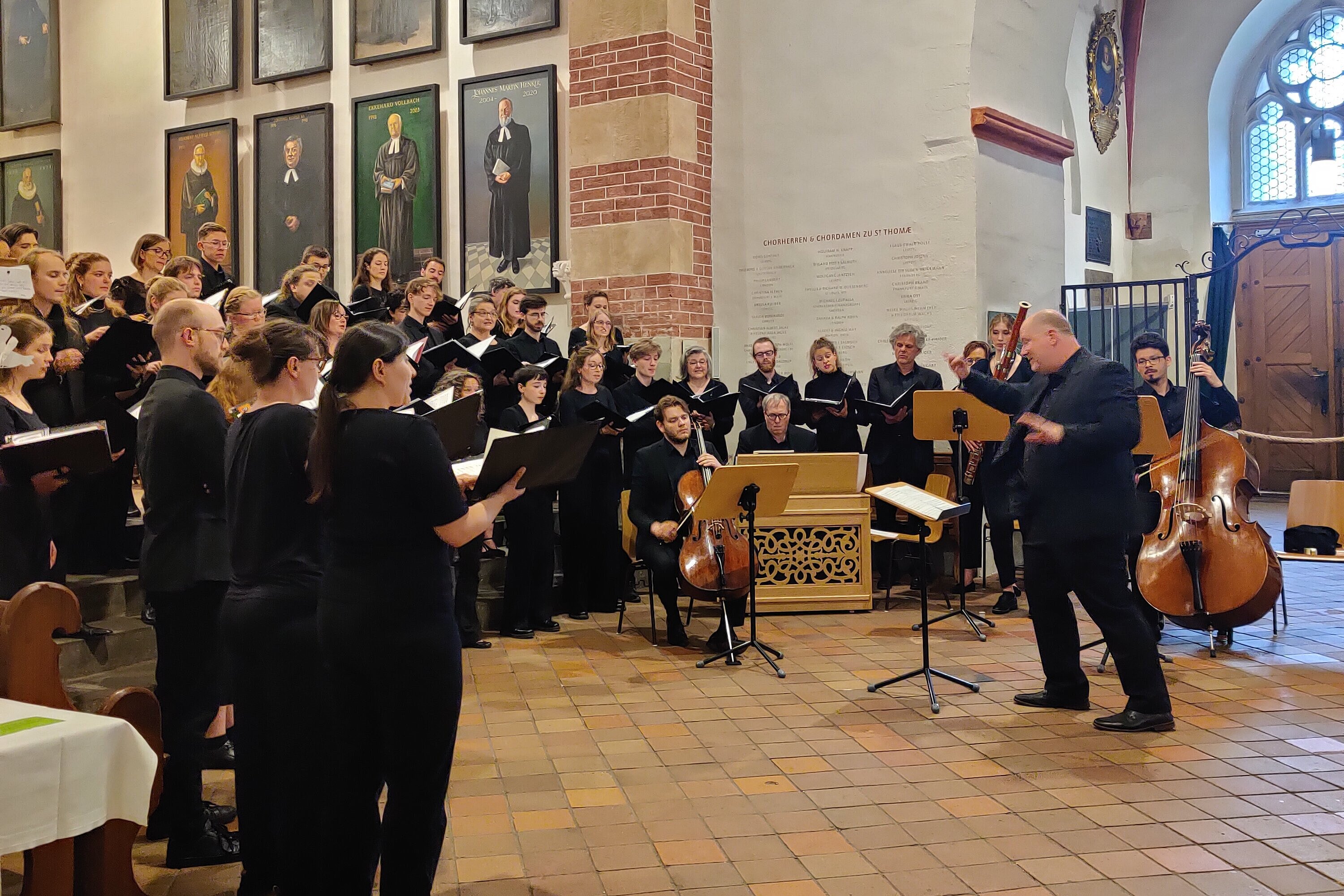 Die amici musicae zur Motette in der Thomaskirche Leipzig, Foto: Johanna Jäger Die amici musicae zur Motette in der Thomaskirche Leipzig, Foto: Johanna Jäger