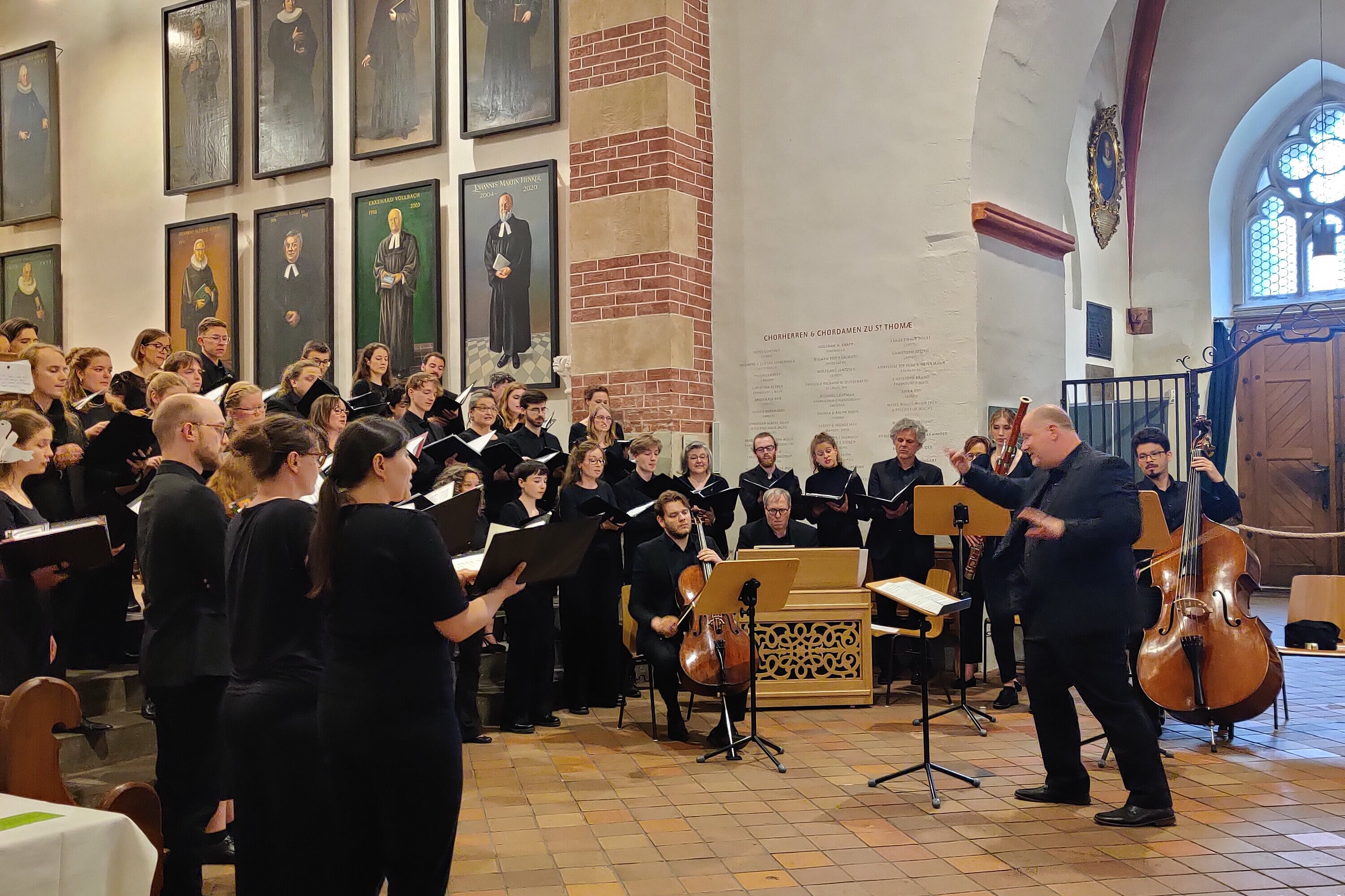 Die amici musicae zur Motette in der Thomaskirche Leipzig, Foto: Johanna Jäger Die amici musicae zur Motette in der Thomaskirche Leipzig, Foto: Johanna Jäger