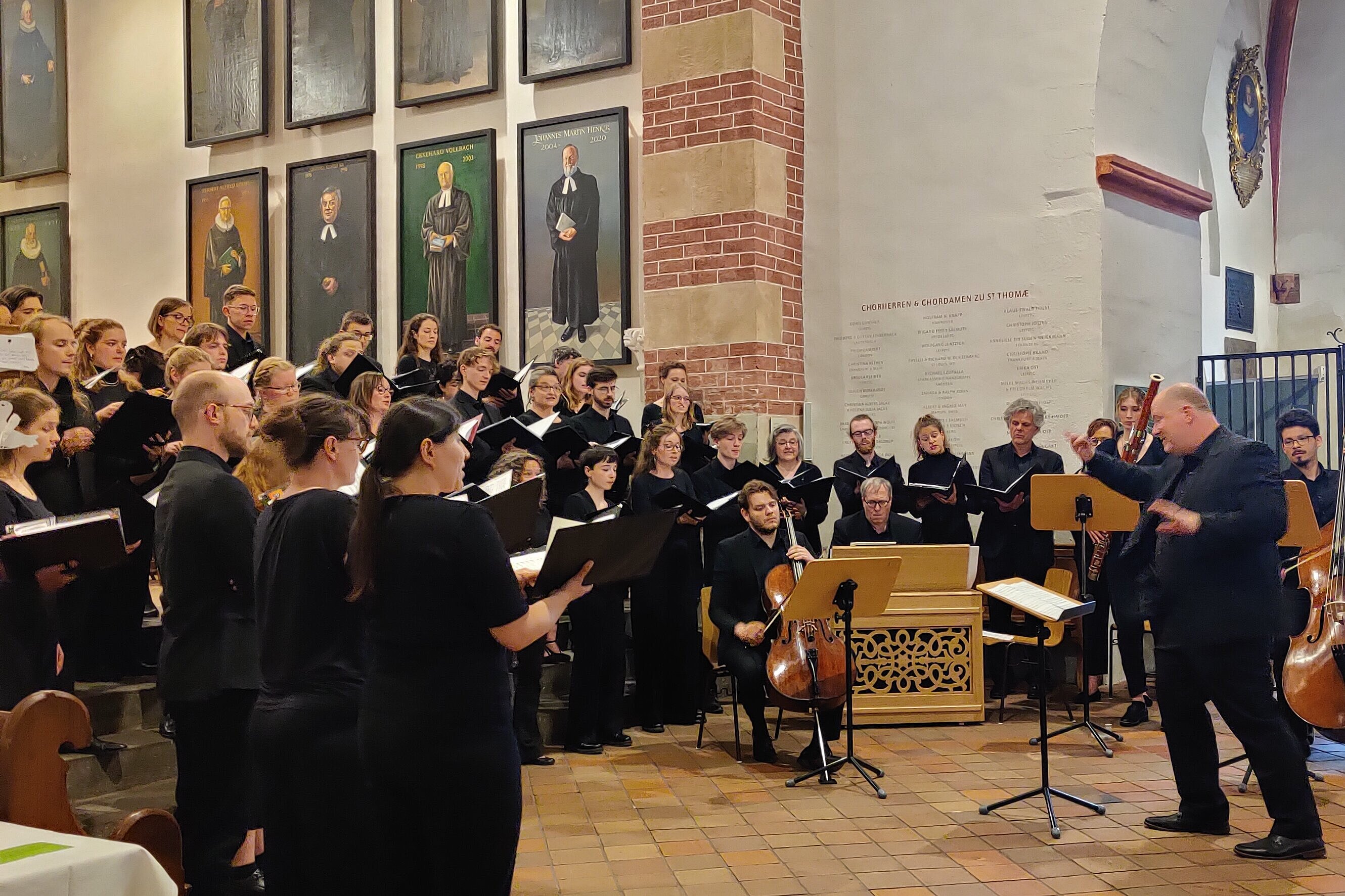 Die amici musicae zur Motette in der Thomaskirche Leipzig, Foto: Johanna Jäger Die amici musicae zur Motette in der Thomaskirche Leipzig, Foto: Johanna Jäger