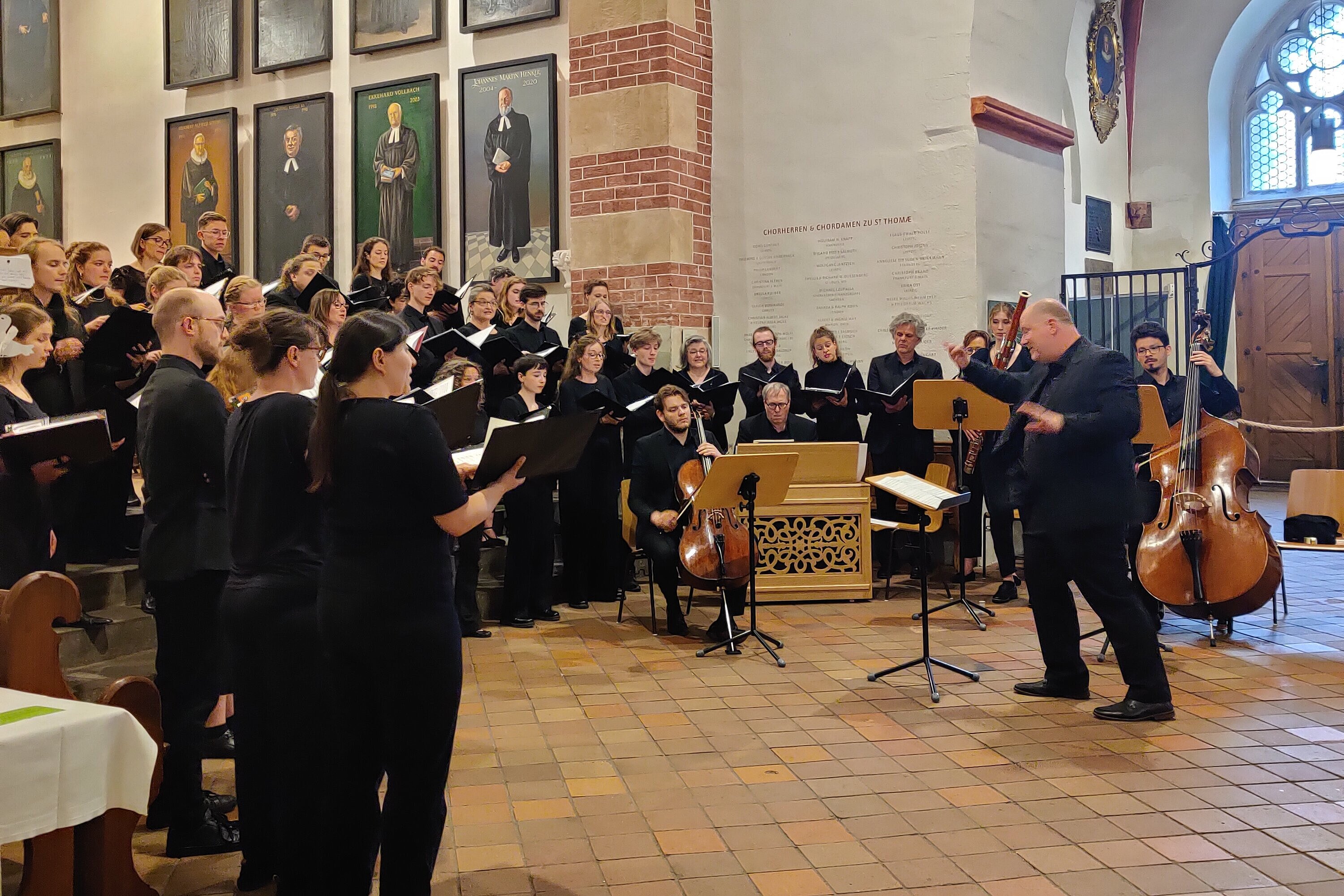 Die amici musicae zur Motette in der Thomaskirche Leipzig, Foto: Johanna Jäger Die amici musicae zur Motette in der Thomaskirche Leipzig, Foto: Johanna Jäger