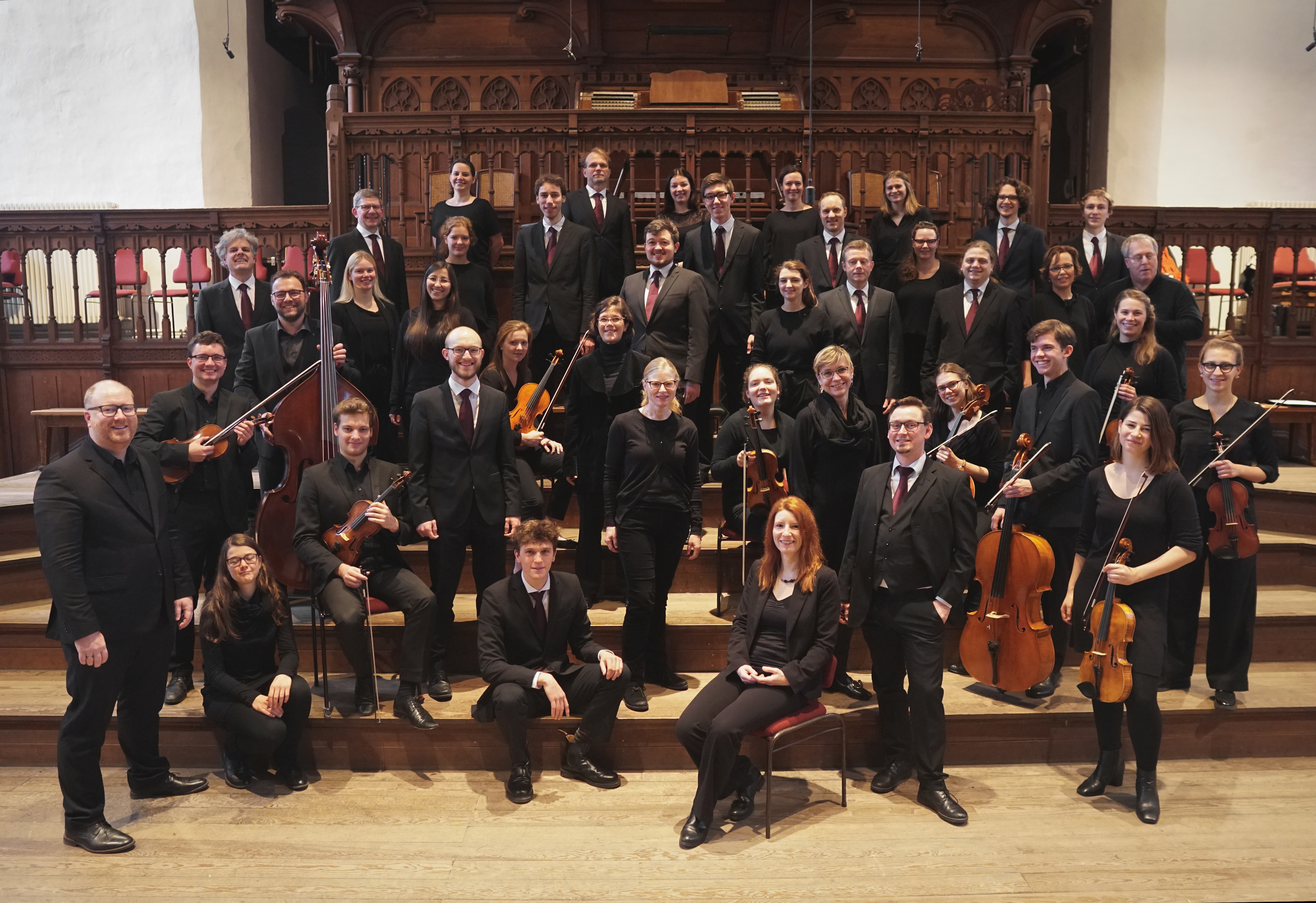 Ensemblefoto Amici Musicae, Foto: Max Börner amici musicae, Chor & Orchester, Leipzig in der Thomaskirche Leipzig, Foto: Max Börner